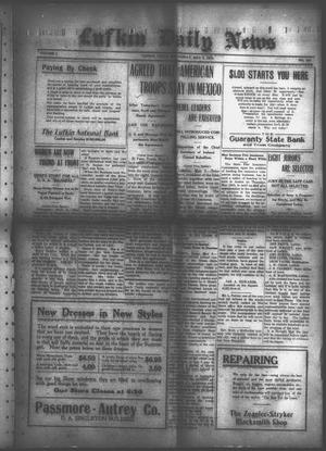 Primary view of object titled 'Lufkin Daily News (Lufkin, Tex.), Vol. 1, No. 157, Ed. 1 Wednesday, May 3, 1916'.