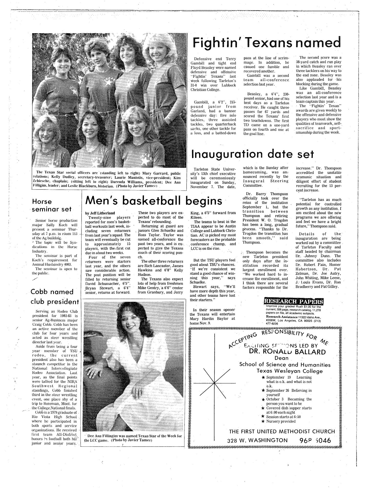 The J-TAC (Stephenville, Tex.), Ed. 1 Tuesday, September 28, 1982
                                                
                                                    [Sequence #]: 4 of 8
                                                