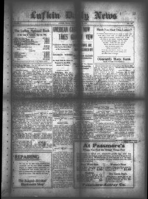 Primary view of object titled 'Lufkin Daily News (Lufkin, Tex.), Vol. 1, No. 165, Ed. 1 Friday, May 12, 1916'.