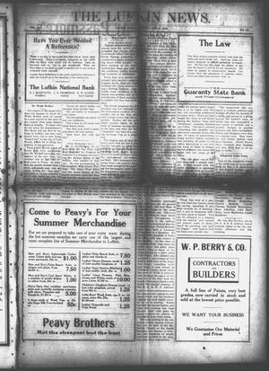 Primary view of object titled 'The Lufkin News. (Lufkin, Tex.), Vol. 8, No. 121, Ed. 1 Friday, June 9, 1916'.