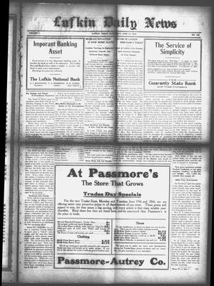 Lufkin Daily News (Lufkin, Tex.), Vol. 1, No. 196, Ed. 1 Saturday, June 17, 1916