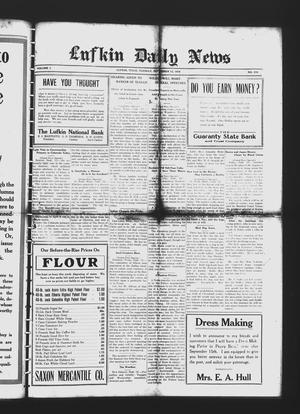 Lufkin Daily News (Lufkin, Tex.), Vol. 1, No. 270, Ed. 1 Tuesday, September 12, 1916