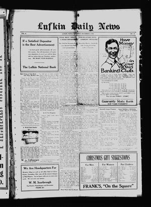 Lufkin Daily News (Lufkin, Tex.), Vol. 2, No. 33, Ed. 1 Saturday, December 9, 1916