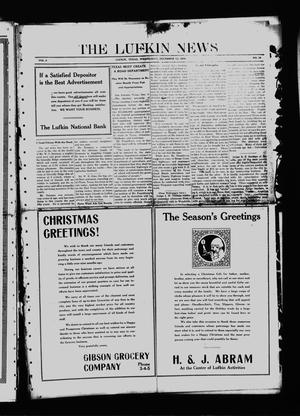 Primary view of object titled 'The Lufkin News (Lufkin, Tex.), Vol. 8, No. [147], Ed. 1 Wednesday, December 13, 1916'.