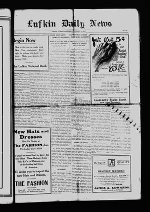 Primary view of object titled 'Lufkin Daily News (Lufkin, Tex.), Vol. 2, No. 59, Ed. 1 Wednesday, January 10, 1917'.