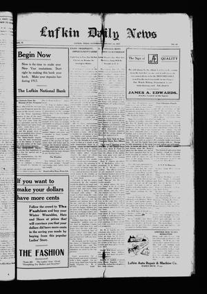 Lufkin Daily News (Lufkin, Tex.), Vol. 2, No. 62, Ed. 1 Saturday, January 13, 1917