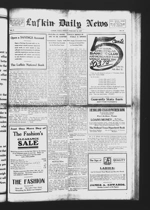 Lufkin Daily News (Lufkin, Tex.), Vol. 2, No. 91, Ed. 1 Friday, February 16, 1917