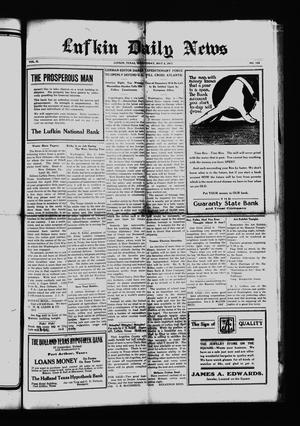 Primary view of object titled 'Lufkin Daily News (Lufkin, Tex.), Vol. 2, No. 155, Ed. 1 Wednesday, May 2, 1917'.