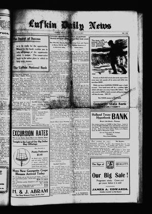 Primary view of object titled 'Lufkin Daily News (Lufkin, Tex.), Vol. 2, No. 170, Ed. 1 Saturday, May 19, 1917'.