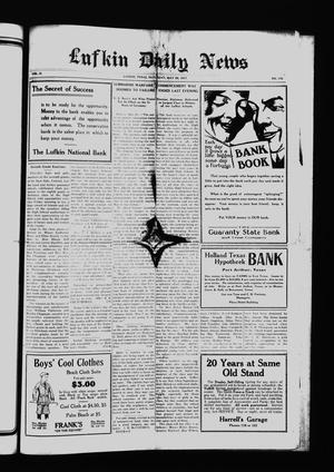 Primary view of object titled 'Lufkin Daily News (Lufkin, Tex.), Vol. 2, No. 176, Ed. 1 Saturday, May 26, 1917'.