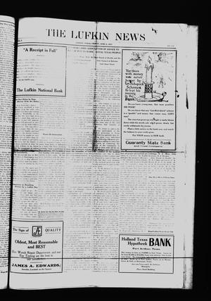 Primary view of object titled 'The Lufkin News (Lufkin, Tex.), Vol. 8, No. 173, Ed. 1 Friday, June 8, 1917'.