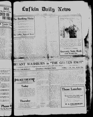 Lufkin Daily News (Lufkin, Tex.), Vol. 2, No. 297, Ed. 1 Wednesday, October 17, 1917