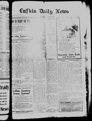 Primary view of object titled 'Lufkin Daily News (Lufkin, Tex.), Vol. 3, No. 18, Ed. 1 Wednesday, November 21, 1917'.