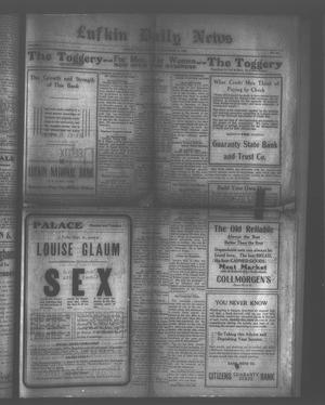 Lufkin Daily News (Lufkin, Tex.), Vol. 5, No. 261, Ed. 1 Saturday, September 4, 1920