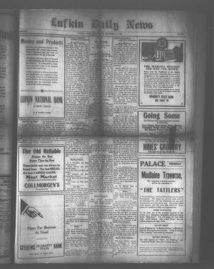 Primary view of object titled 'Lufkin Daily News (Lufkin, Tex.), Vol. 5, No. 276, Ed. 1 Wednesday, September 22, 1920'.