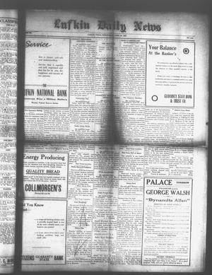 Primary view of object titled 'Lufkin Daily News (Lufkin, Tex.), Vol. 6, No. 144, Ed. 1 Wednesday, April 20, 1921'.