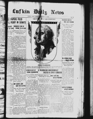 Lufkin Daily News (Lufkin, Tex.), Vol. [8], No. 95, Ed. 1 Thursday, February 22, 1923