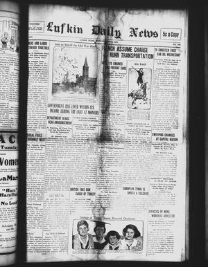 Primary view of object titled 'Lufkin Daily News (Lufkin, Tex.), Vol. 8, No. 196, Ed. 1 Monday, June 18, 1923'.