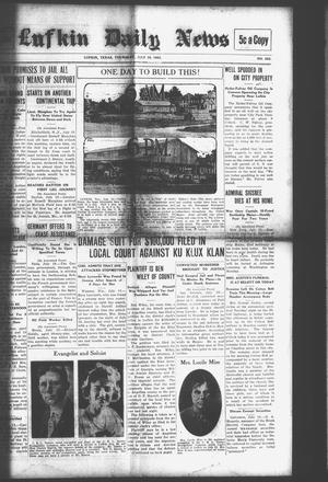 Lufkin Daily News (Lufkin, Tex.), Vol. [8], No. 222, Ed. 1 Thursday, July 19, 1923