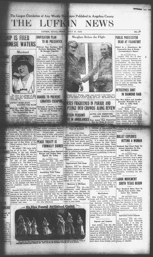 Primary view of object titled 'The Lufkin News (Lufkin, Tex.), Vol. [18], No. 20, Ed. 1 Friday, July 27, 1923'.
