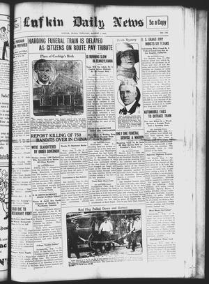 Lufkin Daily News (Lufkin, Tex.), Vol. [8], No. 238, Ed. 1 Tuesday, August 7, 1923