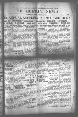 Primary view of object titled 'The Lufkin News (Lufkin, Tex.), Vol. 18, No. 30, Ed. 1 Friday, October 12, 1923'.