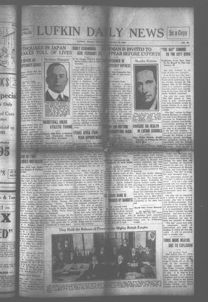 Primary view of object titled 'Lufkin Daily News (Lufkin, Tex.), Vol. [9], No. 62, Ed. 1 Tuesday, January 15, 1924'.