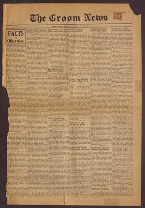 Primary view of object titled 'The Groom News (Groom, Tex.), Ed. 1 Friday, November 9, 1945'.