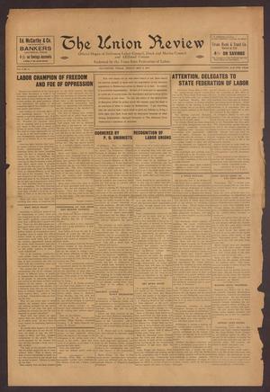 Primary view of object titled 'The Union Review (Galveston, Tex.), Vol. 1, No. 2, Ed. 1 Friday, May 9, 1919'.