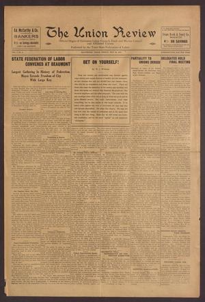 Primary view of object titled 'The Union Review (Galveston, Tex.), Vol. 1, No. 4, Ed. 1 Friday, May 23, 1919'.