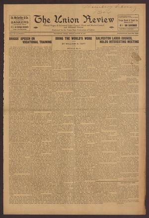 The Union Review (Galveston, Tex.), Vol. 1, No. 20, Ed. 1 Friday, August 29, 1919
