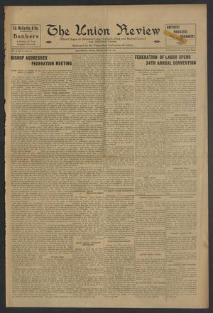 Primary view of object titled 'The Union Review (Galveston, Tex.), Vol. 3, No. 2, Ed. 1 Friday, May 20, 1921'.