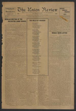 The Union Review (Galveston, Tex.), Vol. 3, No. 16, Ed. 1 Friday, August 26, 1921