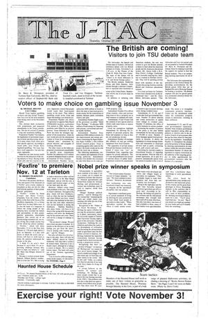 The J-TAC (Stephenville, Tex.), Ed. 1 Thursday, October 29, 1987