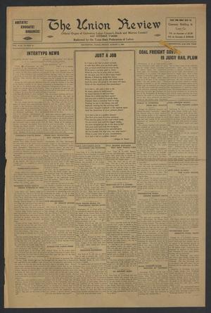 The Union Review (Galveston, Tex.), Vol. 5, No. 12, Ed. 1 Friday, August 3, 1923