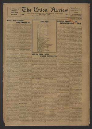 Primary view of object titled 'The Union Review (Galveston, Tex.), Vol. 6, No. 18, Ed. 1 Friday, September 12, 1924'.