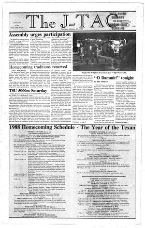 Primary view of object titled 'The J-TAC (Stephenville, Tex.), Ed. 1 Thursday, October 20, 1988'.