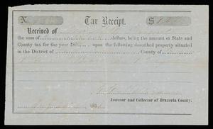 [Tax Receipt for M. C. Durant, 1858]