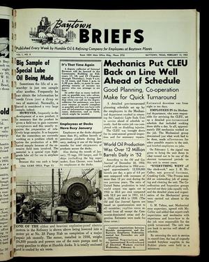 Baytown Briefs (Baytown, Tex.), Vol. 01, No. 06, Ed. 1 Friday, February 13, 1953