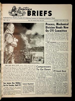 Baytown Briefs (Baytown, Tex.), Vol. 01, No. 14, Ed. 1 Friday, April 10, 1953