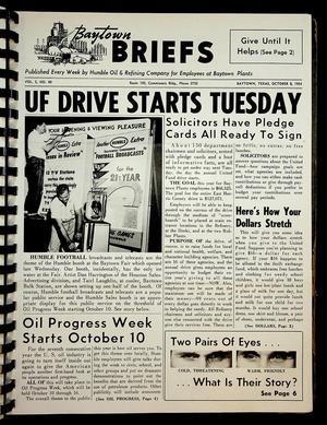 Baytown Briefs (Baytown, Tex.), Vol. 02, No. 40, Ed. 1 Friday, October 8, 1954