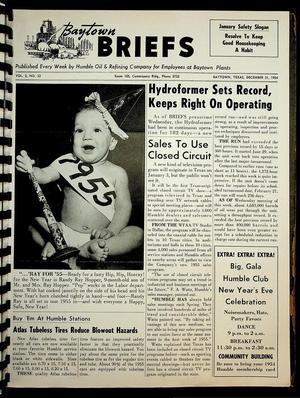 Primary view of object titled 'Baytown Briefs (Baytown, Tex.), Vol. 02, No. 52, Ed. 1 Friday, December 31, 1954'.