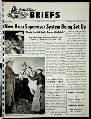 Baytown Briefs (Baytown, Tex.), Vol. 03, No. 05, Ed. 1 Friday, February 4, 1955