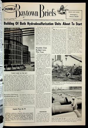 Baytown Briefs (Baytown, Tex.), Vol. 05, No. 05, Ed. 1 Friday, February 1, 1957