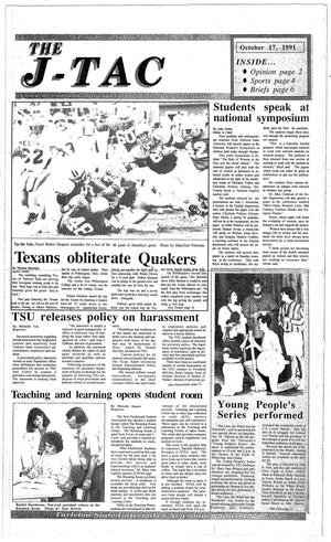 The J-TAC (Stephenville, Tex.), Ed. 1 Thursday, October 17, 1991