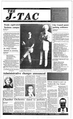 The J-TAC (Stephenville, Tex.), Ed. 1 Thursday, January 23, 1992