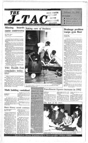 The J-TAC (Stephenville, Tex.), Ed. 1 Thursday, February 13, 1992