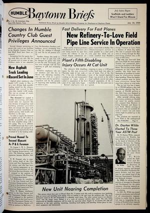 Baytown Briefs (Baytown, Tex.), Vol. 07, No. 28, Ed. 1 Friday, July 10, 1959