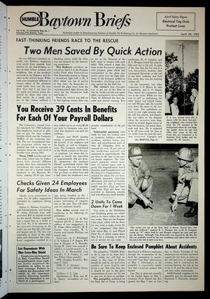 Baytown Briefs (Baytown, Tex.), Vol. 09, No. 17, Ed. 1 Friday, April 28, 1961