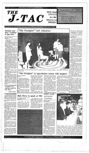The J-TAC (Stephenville, Tex.), Ed. 1 Thursday, September 17, 1992